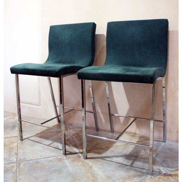 Modern Ligne Roset Counter Stools - a Pair For Sale - Image 10 of 10