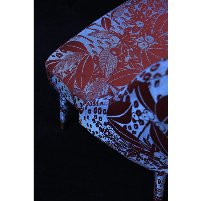 Figueroa Dining Chair in Damasks & Lampas Fabric from Insidherland For Sale - Image 14 of 15
