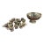 Vintage Webster Wilcox Silver Plate Punch Bowl Set, 16-Piece Grapevine Pattern, Large Bowl + 15 Cups [Gg] For Sale