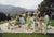Palm Springs Party 1970 A poolside party at a desert house, designed by Richard Neutra for Edgar J. Kaufmann, in Palm...
