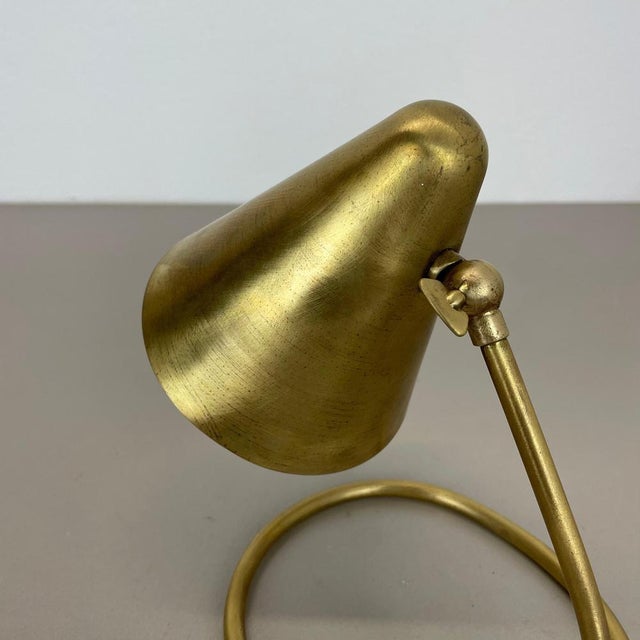 Mid-Century Modern Brass Table Light in the style of Rupert Nikoll, Austria, 1950s For Sale - Image 10 of 18