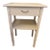 Painted Side Table With Brass Handle Detail For Sale