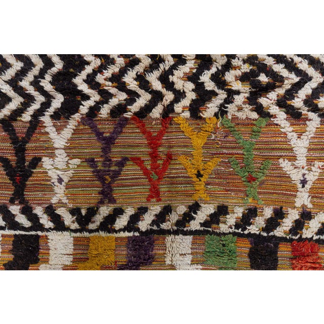 1950s Doris Leslie Blau Mid-Century Vintage Moroccan Tribal Ivory Hand-Knotted Rug For Sale - Image 5 of 9