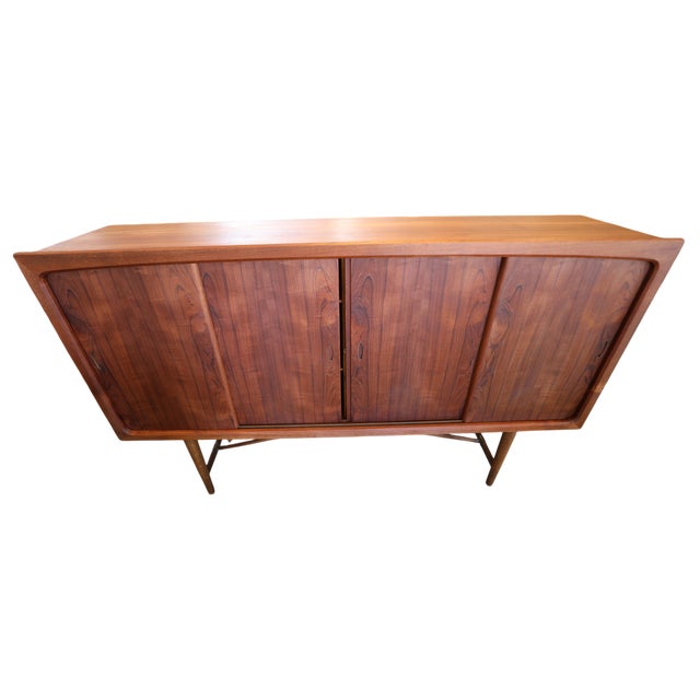 Danish Teak Sideboard with Sliding Doors, 1960s For Sale - Image 15 of 18