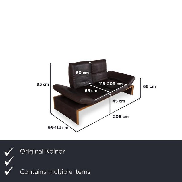 with this Koinor Harriet Duo, you get two identical two-seater sofas, both featuring a striking light wood frame. The...