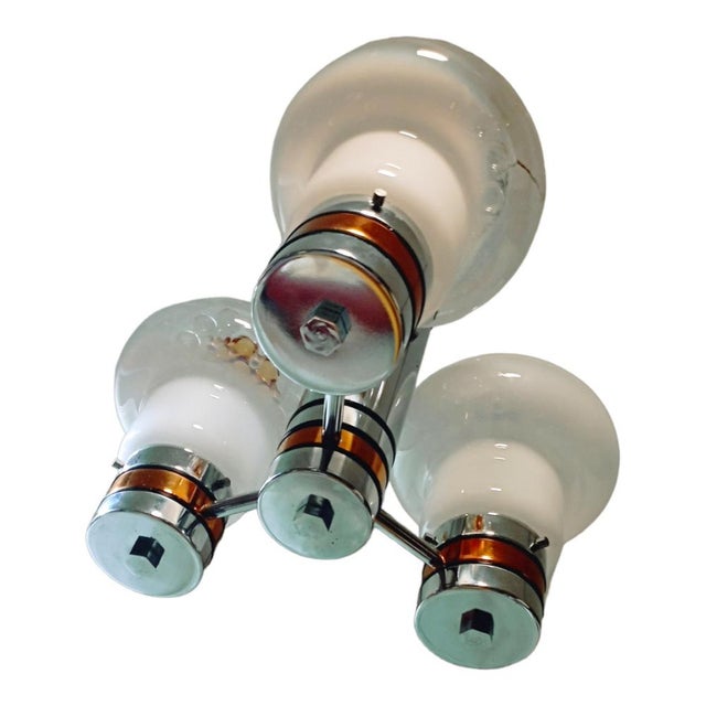 Ceiling Lamp by Toni Zuccheri for Mazzega, in Very Good conditions. Designed 1970 to 1979 This piece is attributed to the...