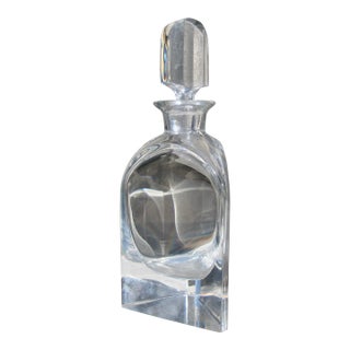 Atlantis Triangular Crystal Whisky Decanter For Sale