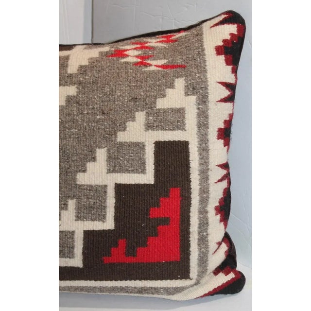Textile Mid 20th Century Hand Woven Geometric Bolster Pillows- Set of 2 For Sale - Image 7 of 7
