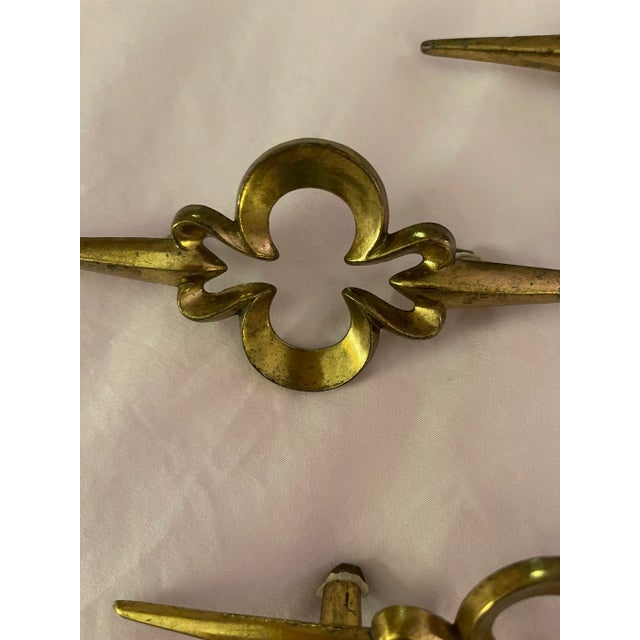 1960s 60s / 70s Mid-Century Replacement Hardware Brass - Set of 3 For Sale - Image 5 of 12