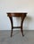 Vintage Italian Walnut Oval Side Table / Nightstand With Drawer For Sale - Image 10 of 12