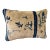 Custom Made Lumbar Pillow W/Antique Chinese Rug Fragment 14"w For Sale