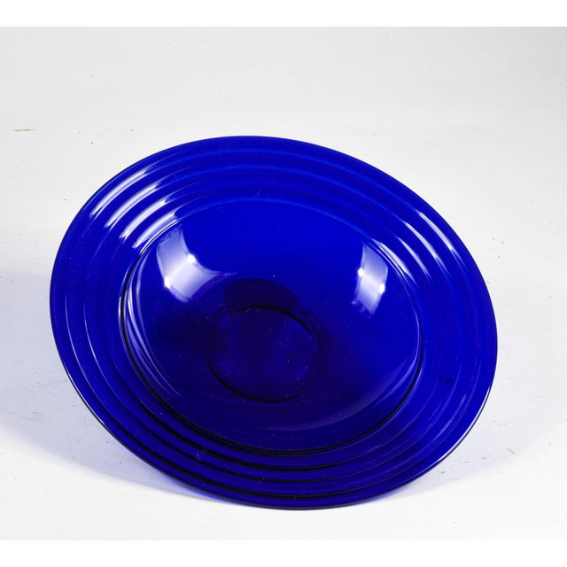 Blue Murano Glass Centerpiece, 1980s For Sale - Image 3 of 9