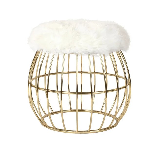 Andy Stool Brass by Ottiu For Sale - Image 6 of 8