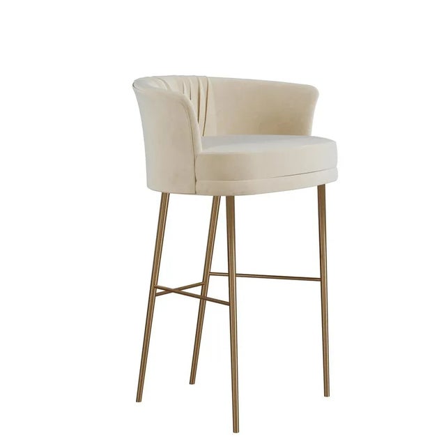Textile Lupino Bar Chair by Ottiu For Sale - Image 7 of 9