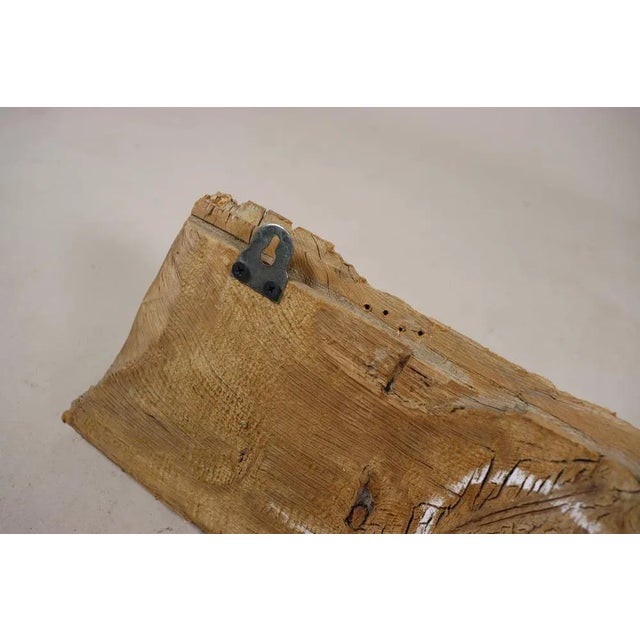 Antique Wood Handcarved Wall Coat Rack, 1890s For Sale - Image 12 of 13