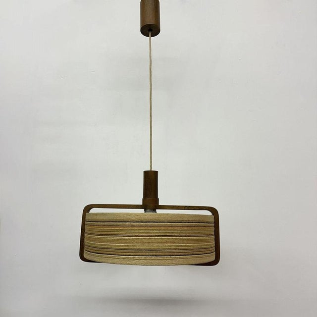 1970s Teak Hanging Lamp from Temde Leuchten, 1970s For Sale - Image 5 of 18