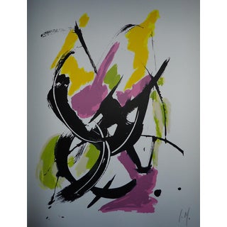 Jean Miotte, The Constant Eye, The Darkness of the Sun, 2001, Original Color Lithograph For Sale