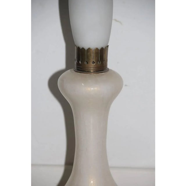 Mid-Century Modern Mid-Century Italian Murano Glass Table Lamp from Seguso For Sale - Image 3 of 7