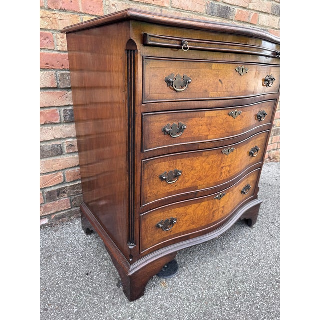 English Bow Front Chest of Drawers For Sale - Image 4 of 12