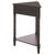 Gomez 1 Drawer 1 Shelf Corner Table in Dark Chocolate For Sale - Image 9 of 10