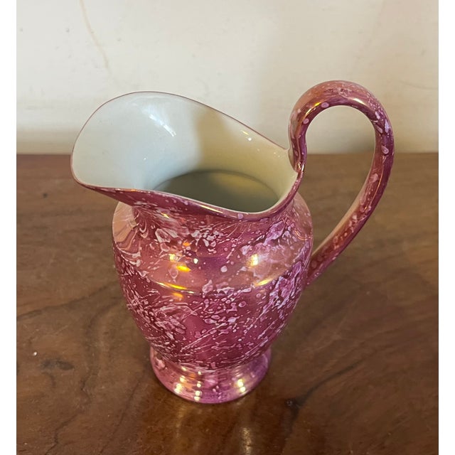 English Antique 19th Century English Regency Wedgwood Pink Luster Cream Jug For Sale - Image 3 of 8