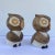Brown Mid-Century Owl Salt & Pepper Shakers- a Pair For Sale - Image 8 of 13