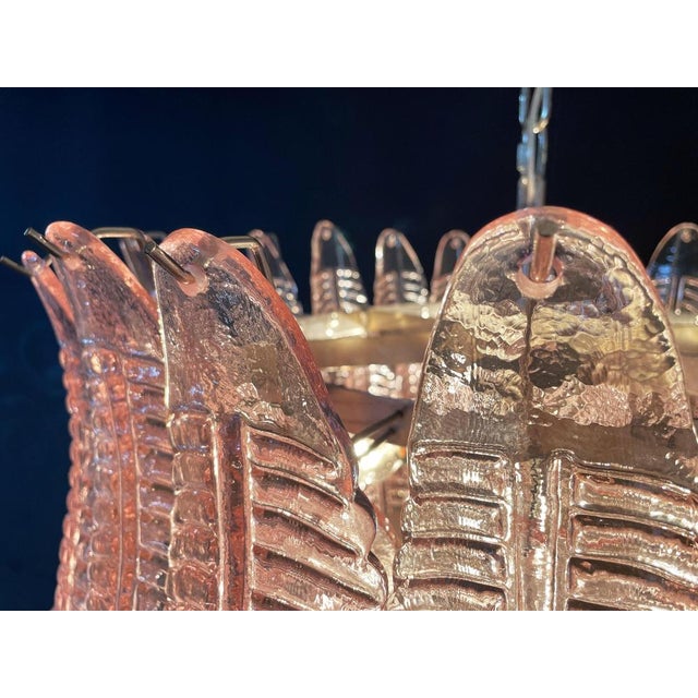 Murano Leaves Chandelier, 1980s For Sale - Image 11 of 15