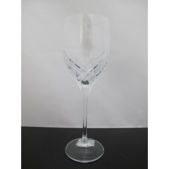Vera Wang by Wedgwood Duchesse Encore red wine glass. Clear crystal with diamond cut pattern. Unused and in excellent...