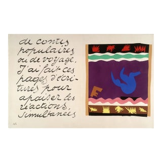 1983 Matisse Lithograph 20 Jazz the Toboggan* For Sale