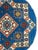 Afghan tribal geometric round rug, hand-knotted in Afghanistan from 100% wool. Measuring 3’3” x 3’3”, the rug features a...
