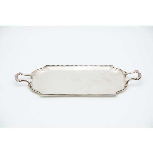 Rectangular Silver Tray or Cake Dish For Sale - Image 4 of 4