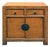 Distressed Vintage Style Weathered Orange Drawers Credenza Cabinet For Sale