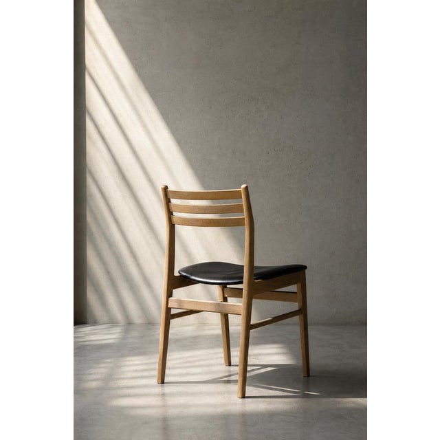 Mid-Century Modern Vintage Scandinavian Oak Dining Chairs from Sax Møbelfabrik, 1960s, Set of 4 For Sale - Image 3 of 18