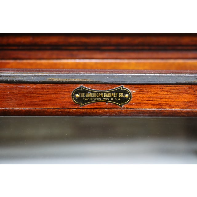 1900 - 1909 American Dental Co. Mahogany Sterilizer Cabinet For Sale - Image 5 of 15