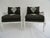 Art Deco Vintage Harlequin Armchairs Attributed to Maison Jansen Set of 4 For Sale - Image 3 of 12