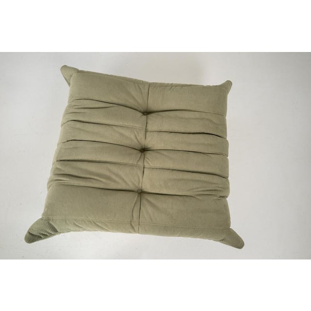 Togo Lounge Chair and Sand Corduroy by Michel Ducaroy for Ligne Roset, 1973, Set of 2 For Sale - Image 17 of 18