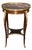 French Louis XV 1870s Era Marble Top Bronze Mounted Mahogany Round End by Millet For Sale