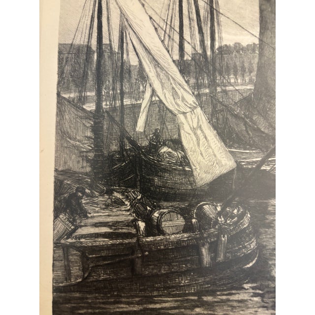 James Fagan Original Etching, Signed, Dutch Harbor For Sale - Image 14 of 15