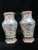 Mid 20th Century Chinese Famille Rose Medallion Bird & Flower Design Wall Pocket Vase Pair For Sale - Image 5 of 15