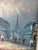 Blue Mid 20th Century Stunning 39" Framed Paris Oil Painting – "Burnett" Eiffel Tower For Sale - Image 8 of 10