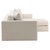 Contemporary Contemporary Taupe Woven Right Chaise Sofa For Sale - Image 3 of 8