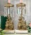 Metal Early 20th Century Victorian Girandole Candlesticks With Crystals - a Pair For Sale - Image 7 of 13