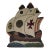 Early 1900s Hand Painted Wooden and Metal Ship Bookend For Sale