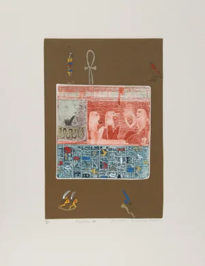 Mireille Kramer, Egyptian Iv, Aquatint Etching