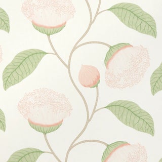 Schumacher Celinda Wallpaper In Blush For Sale