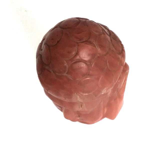 1980s Vintage Hand Carved Stone Buddha Head Paper Weight For Sale In Portland, ME - Image 6 of 8