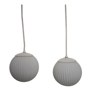 Mid-Century Pendant Lamps - Pair For Sale