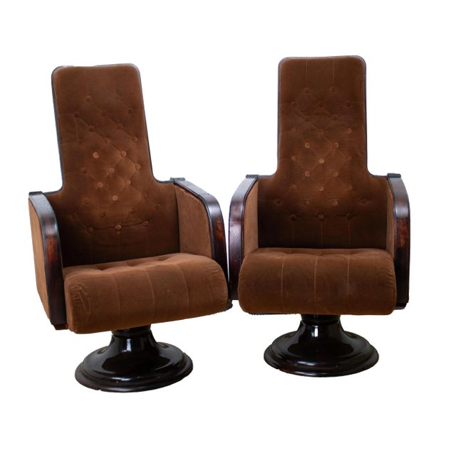 Wood Set of Mid-Century Conference Chairs, 1960s For Sale - Image 7 of 7