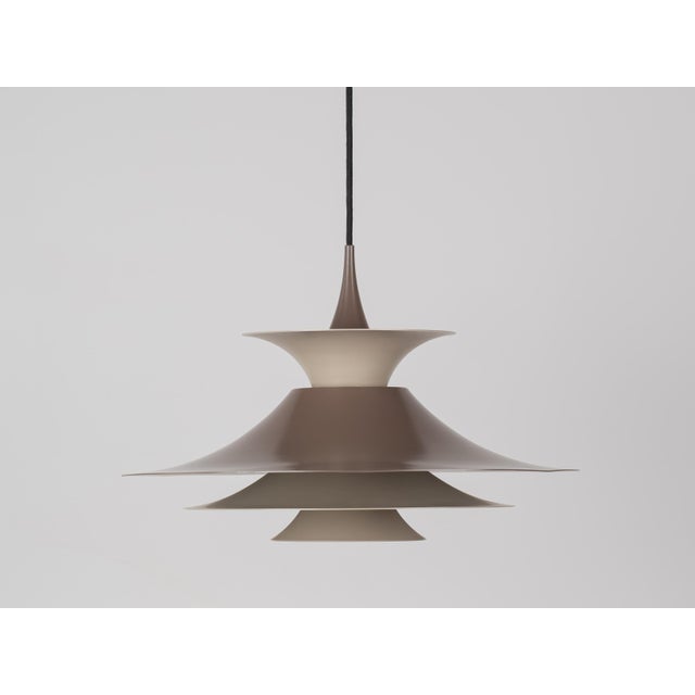 Vintage Aluminum Radius Pendant Lamp by Erik Balslev for Fog and Mørup, 1977 For Sale - Image 13 of 13
