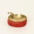Mid-Century Italian Brass and Red Suede Ashtray, 1950s For Sale - Image 11 of 11